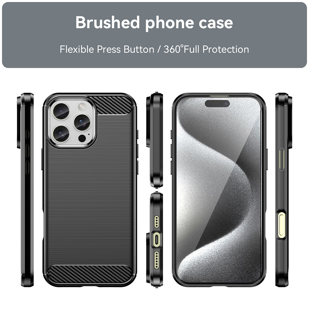 Θήκη για Apple iPhone 16 Pro, Techsuit, Carbon, Μαύρο