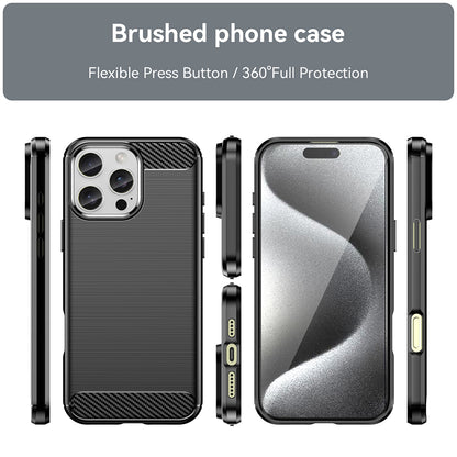 Θήκη για Apple iPhone 16 Pro, Techsuit, Carbon, Μαύρο