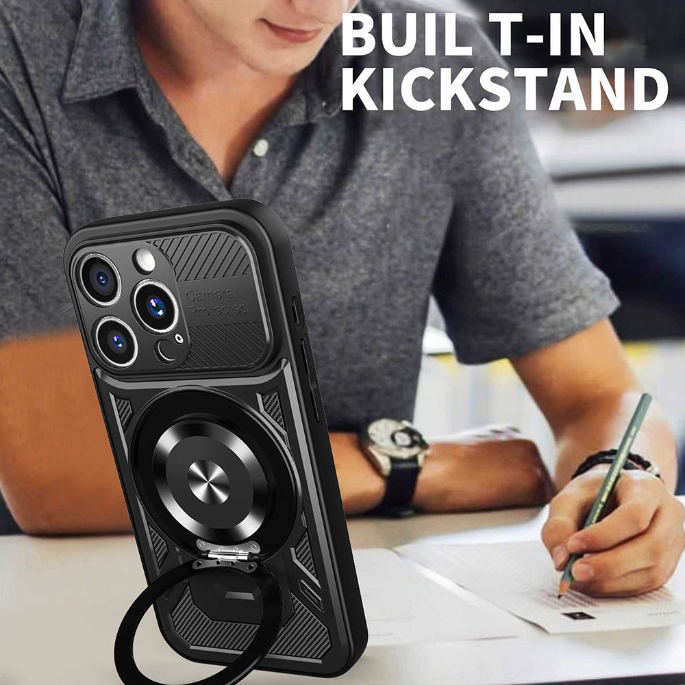 Case for Apple iPhone 16 Pro, Techsuit, RuggedCam, Black
