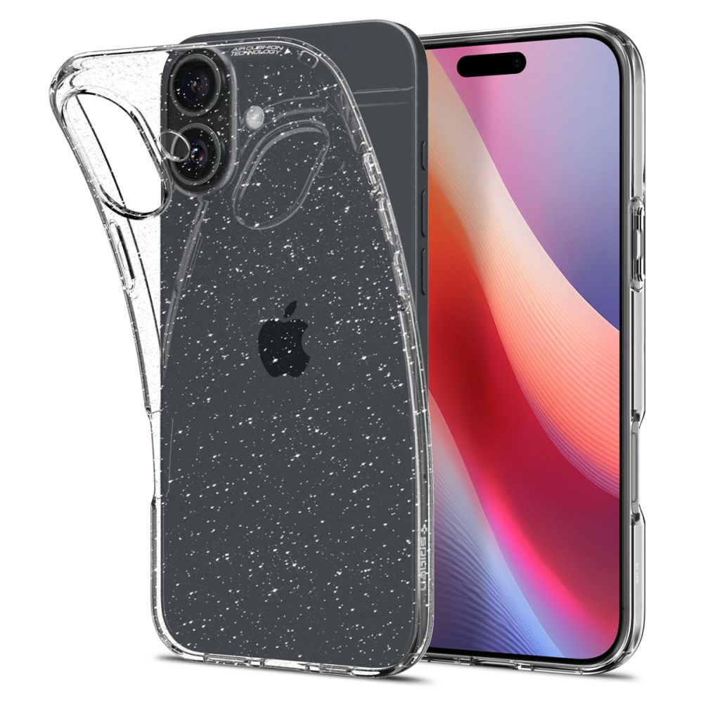 Θήκη για Apple iPhone 16, Spigen, Liquid Crystal Glitter, Διαφανής ACS08192