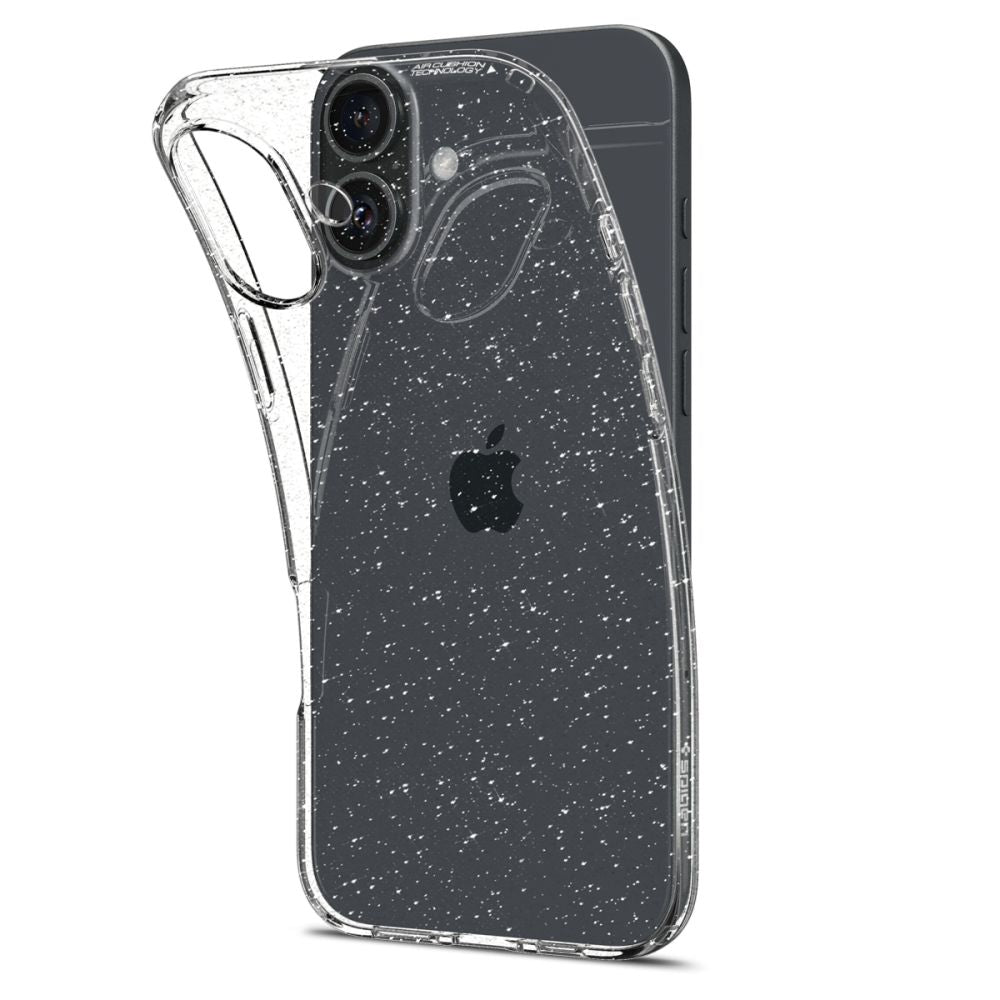 Θήκη για Apple iPhone 16, Spigen, Liquid Crystal Glitter, Διαφανής ACS08192