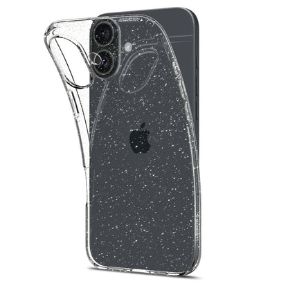 Θήκη για Apple iPhone 16, Spigen, Liquid Crystal Glitter, Διαφανής ACS08192