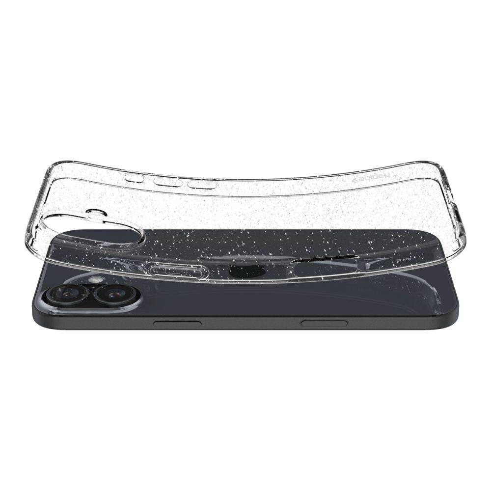 Θήκη για Apple iPhone 16, Spigen, Liquid Crystal Glitter, Διαφανής ACS08192