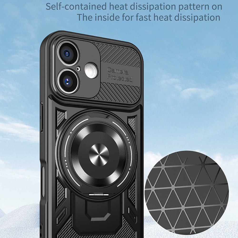 Θήκη για Apple iPhone 16, Techsuit, RuggedCam, Μπλε