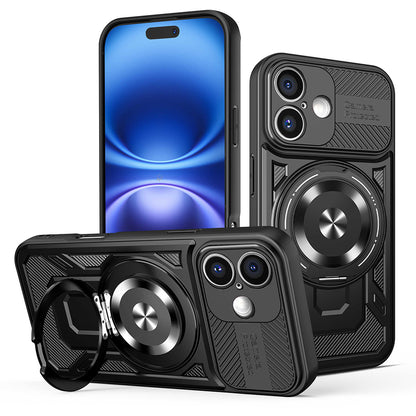 Θήκη για Apple iPhone 16, Techsuit, RuggedCam, Μαύρο