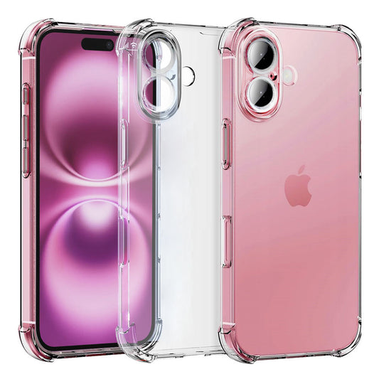Θήκη για Apple iPhone 16, Techsuit, Ανθεκτική σε Κρούσεις Διαφανής, Διάφανη