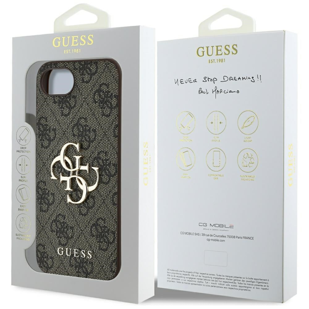 Θήκη για Apple iPhone 16e, Guess, 4G Big Logo, Μαύρη