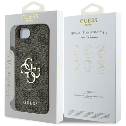 Θήκη για Apple iPhone 16e, Guess, 4G Big Logo, Μαύρη