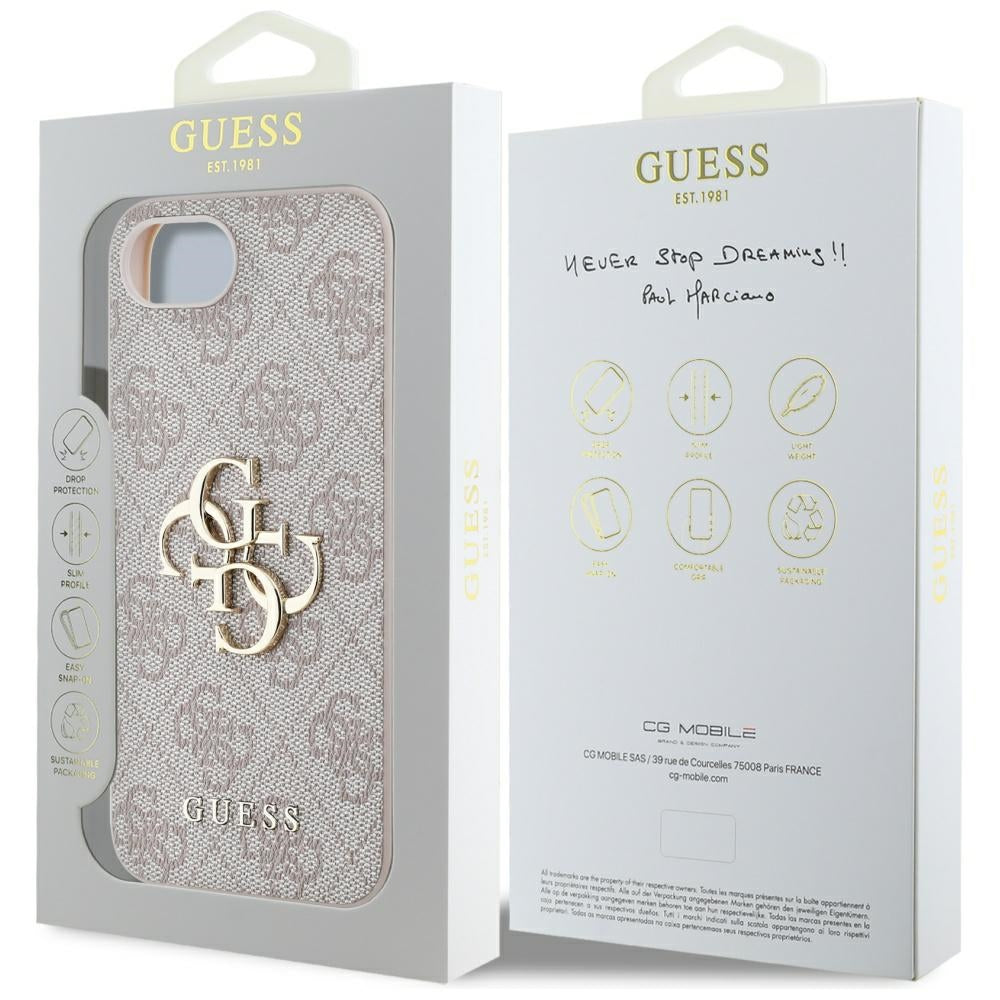 Θήκη για Apple iPhone 16e, Guess, 4G Big Logo, Ροζ