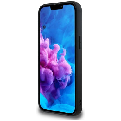 Θήκη για Apple iPhone 16e, Guess, 4G Grained Big and Classic Logo, Μαύρη