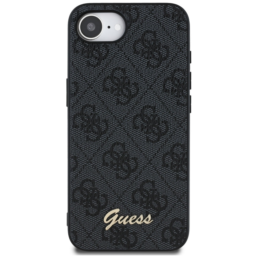 Θήκη για Apple iPhone 16e, Guess, 4G Script Logo, Μαύρη