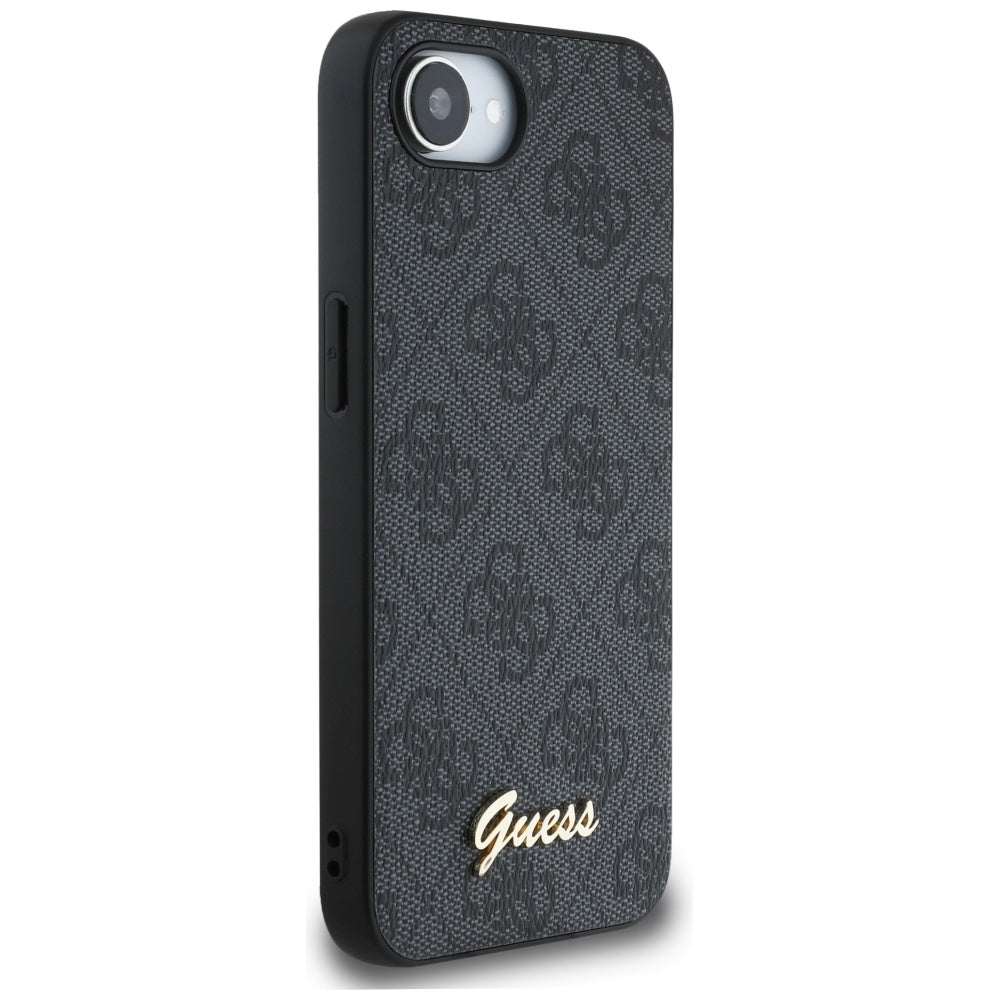 Θήκη για Apple iPhone 16e, Guess, 4G Script Logo, Μαύρη