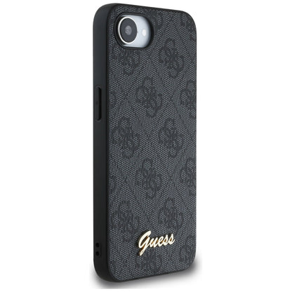 Θήκη για Apple iPhone 16e, Guess, 4G Script Logo, Μαύρη