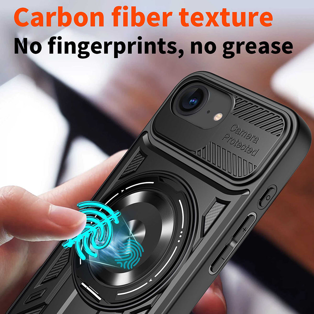 Θήκη για Apple iPhone 17e / 16e, Techsuit, RuggedCam, Μαύρη