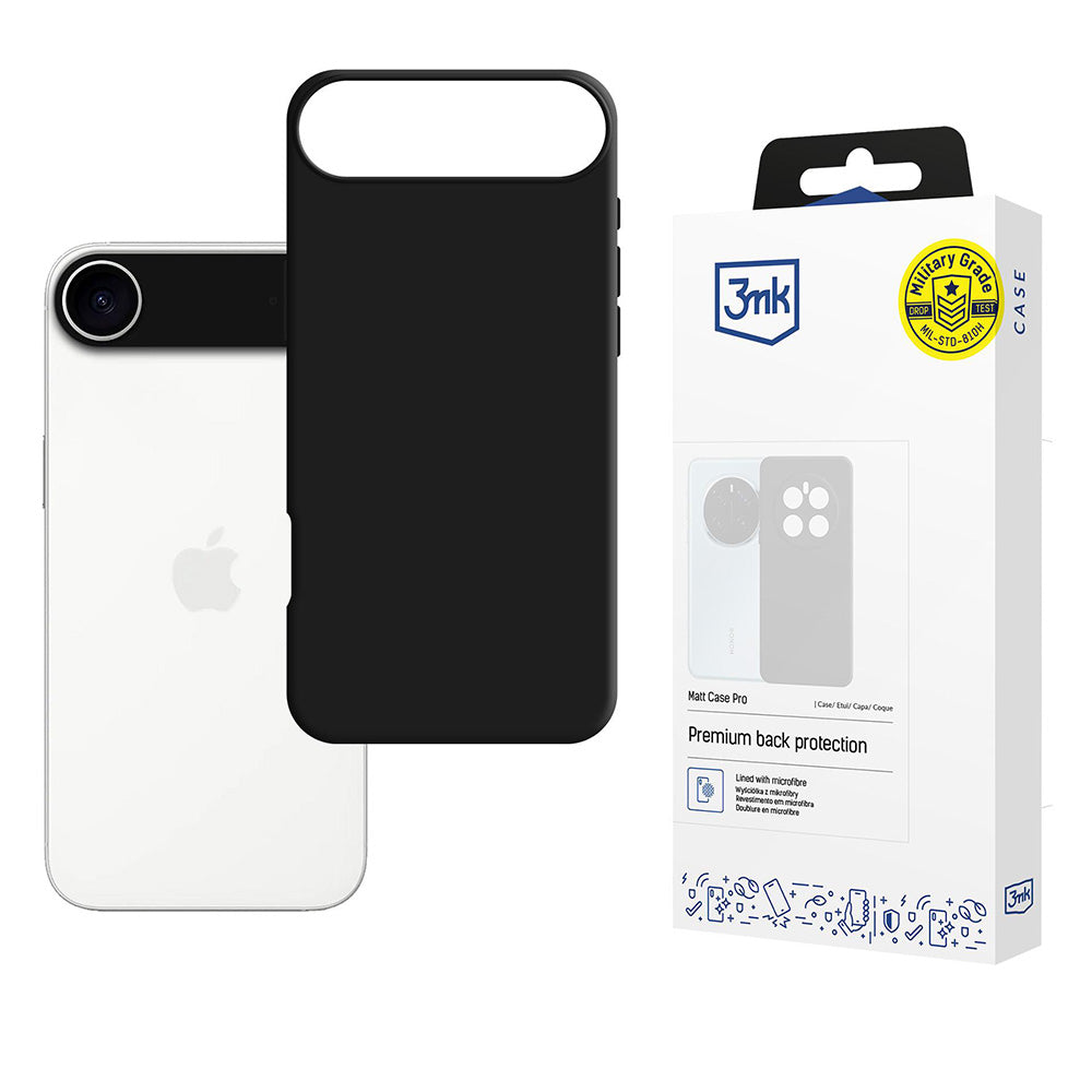 Θήκη για Apple iPhone 17 Air, 3MK, Matt Pro, Μαύρη