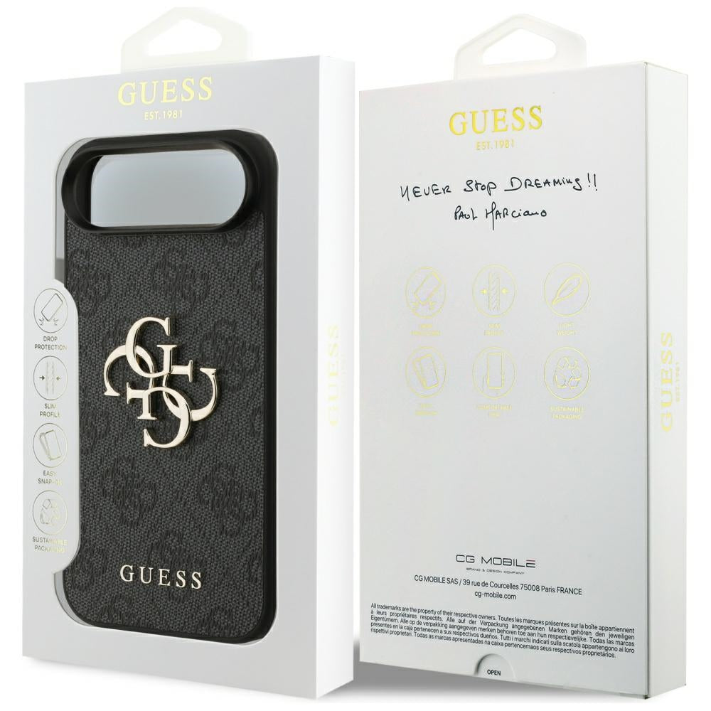 Θήκη για Apple iPhone 17 Air, Guess, 4G Big Logo, Μαύρη