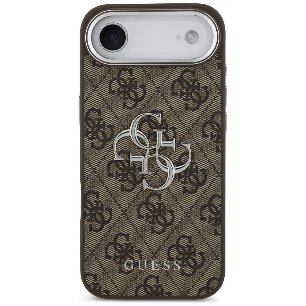 Θήκη για Apple iPhone 17 Air, Guess, Big 4G Logo Classic, Καφέ Ασημί