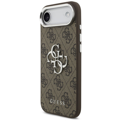 Θήκη για Apple iPhone 17 Air, Guess, Big 4G Logo Classic, Καφέ Ασημί