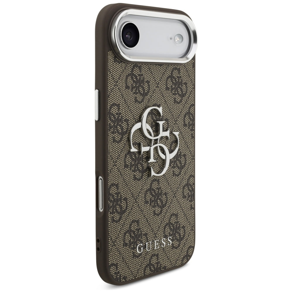 Θήκη για Apple iPhone 17 Air, Guess, Big 4G Logo Classic, Καφέ Ασημί