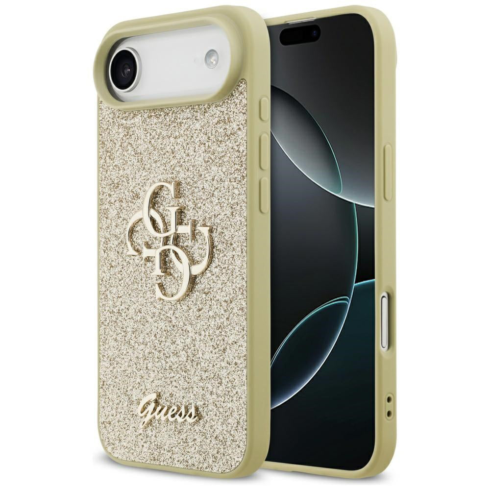 Θήκη για Apple iPhone 17 Air, Guess, Fixed Glitter Big 4G, Χρυσή