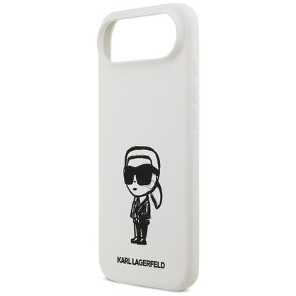 Θήκη για Apple iPhone 17 Air, Karl Lagerfeld, Sketch and Logo Karl, Λευκή