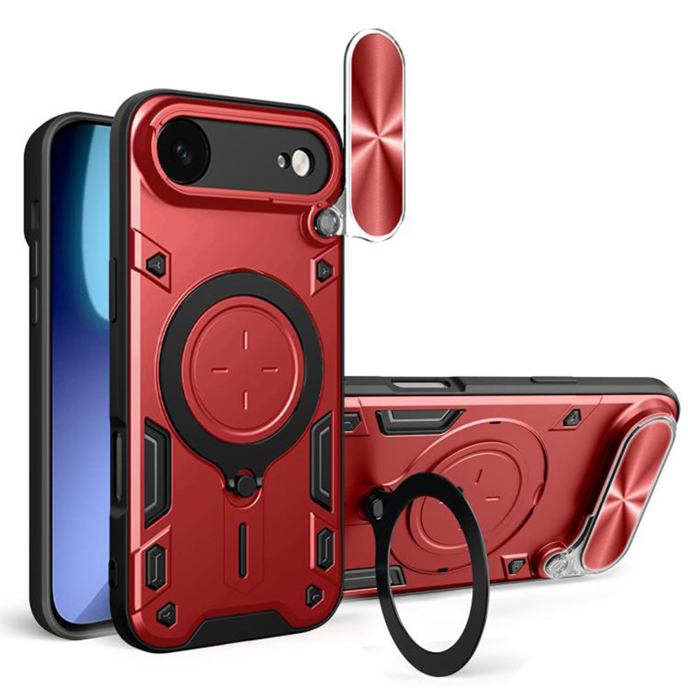 Θήκη για Apple iPhone 17 Air, Techsuit, CamGuard Pro, Κόκκινη