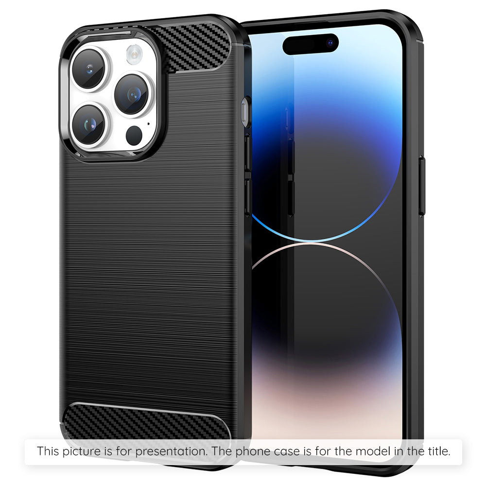 Θήκη για Apple iPhone 17 Air, Techsuit, Καρμπόν, Μαύρη