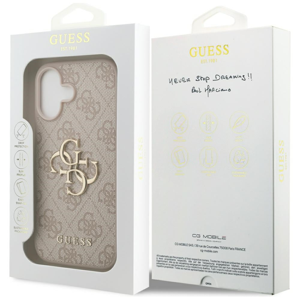 Θήκη για Apple iPhone 17, Guess, 4G Big Logo, Ροζ