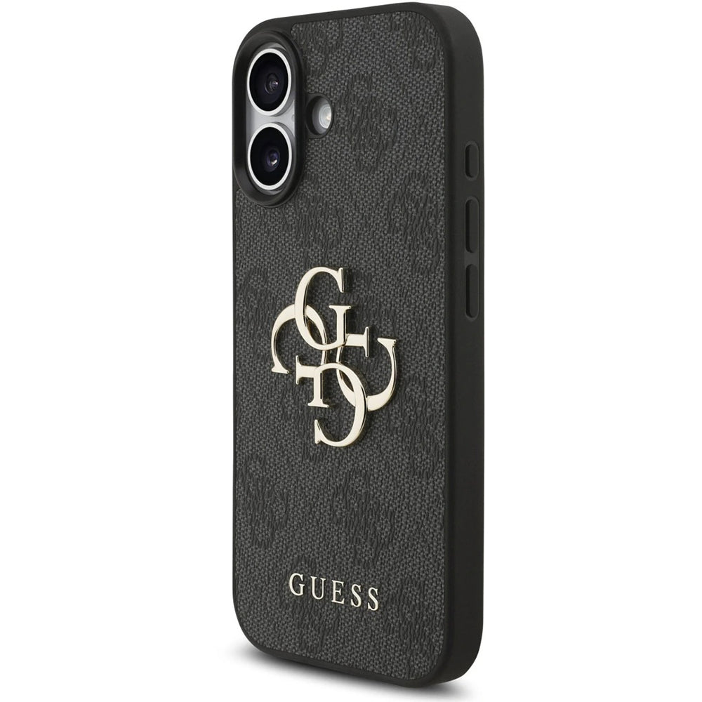 Θήκη για Apple iPhone 17, Guess, 4G Classic Logo με Λουράκι, Μαύρη