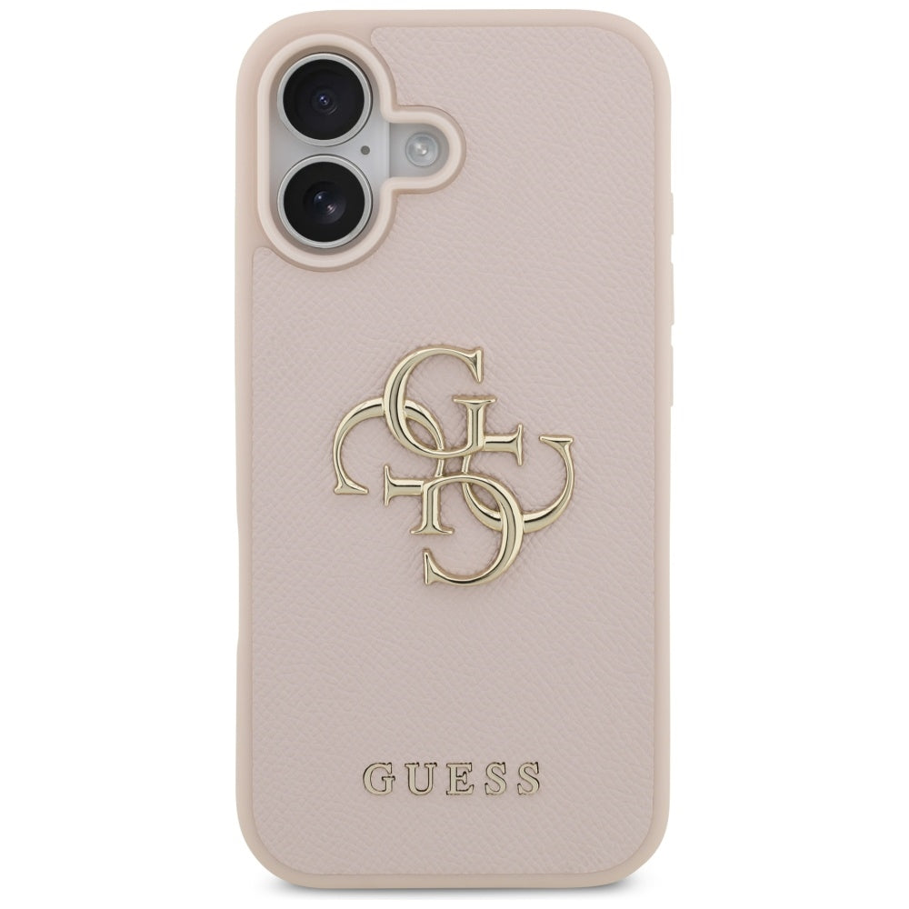 Θήκη για Apple iPhone 17, Guess, 4G Grained Big and Classic Logo, Ροζ