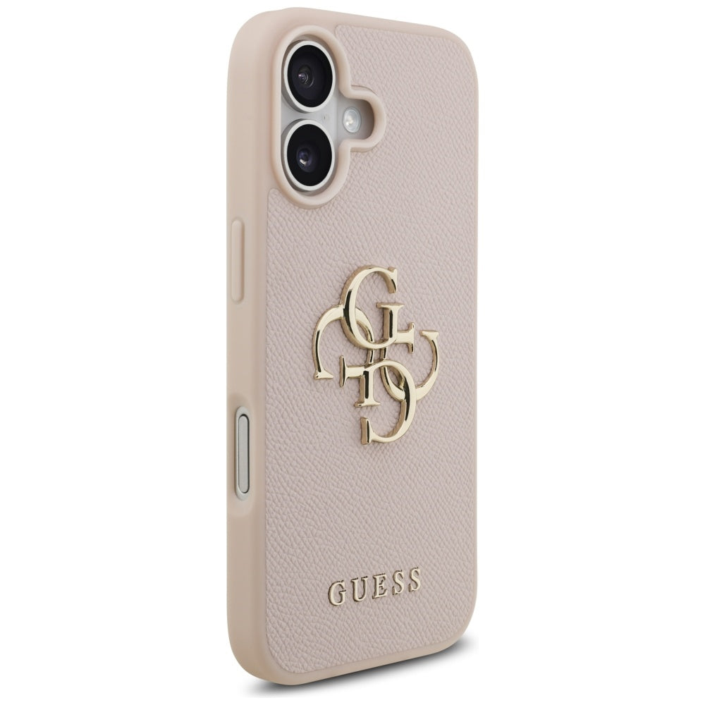 Θήκη για Apple iPhone 17, Guess, 4G Grained Big and Classic Logo, Ροζ