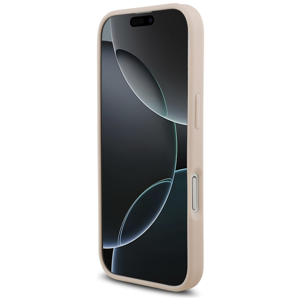 Θήκη για Apple iPhone 17, Guess, 4G Grained Big and Classic Logo, Ροζ