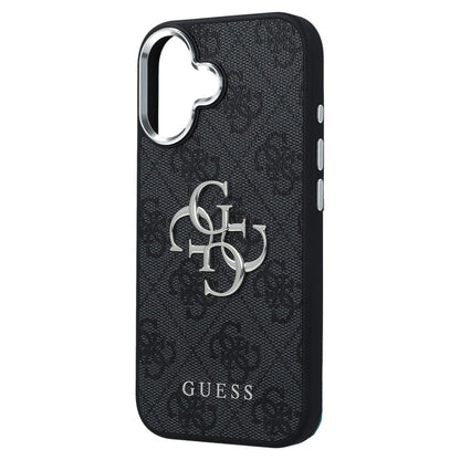 Θήκη για Apple iPhone 17, Guess, Big 4G Logo Classic, Μαύρη Ασημί