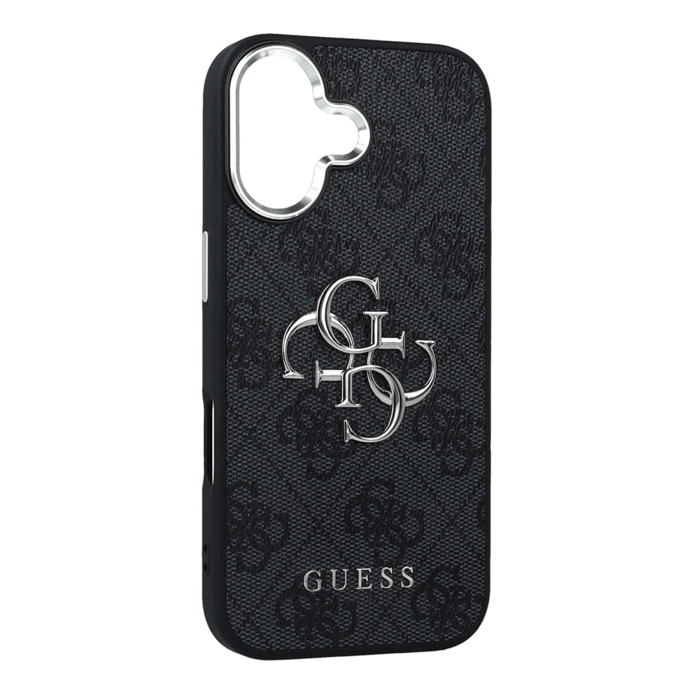 Θήκη για Apple iPhone 17, Guess, Big 4G Logo Classic, Μαύρη Ασημί