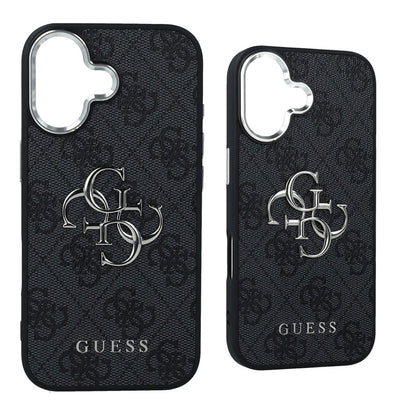 Θήκη για Apple iPhone 17, Guess, Big 4G Logo Classic, Μαύρη Ασημί