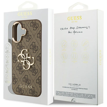 Θήκη για Apple iPhone 17, Guess, Big 4G Logo Classic, Χρυσοκαφέ