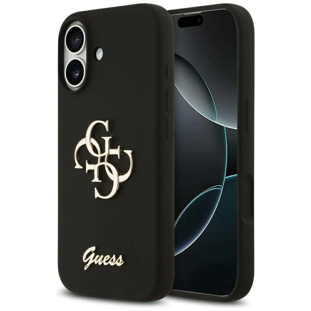 Θήκη για Apple iPhone 17, Guess, Big 4G Script, Μαύρη