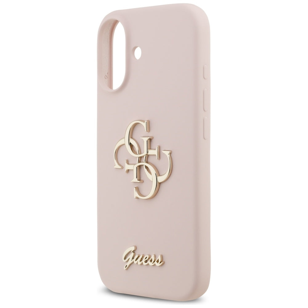 Θήκη για Apple iPhone 17, Guess, Big 4G Script, Ανοιχτό Ροζ