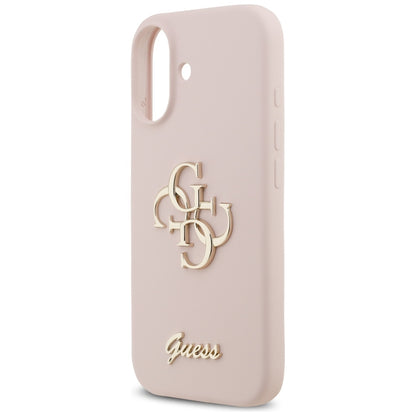 Θήκη για Apple iPhone 17, Guess, Big 4G Script, Ανοιχτό Ροζ