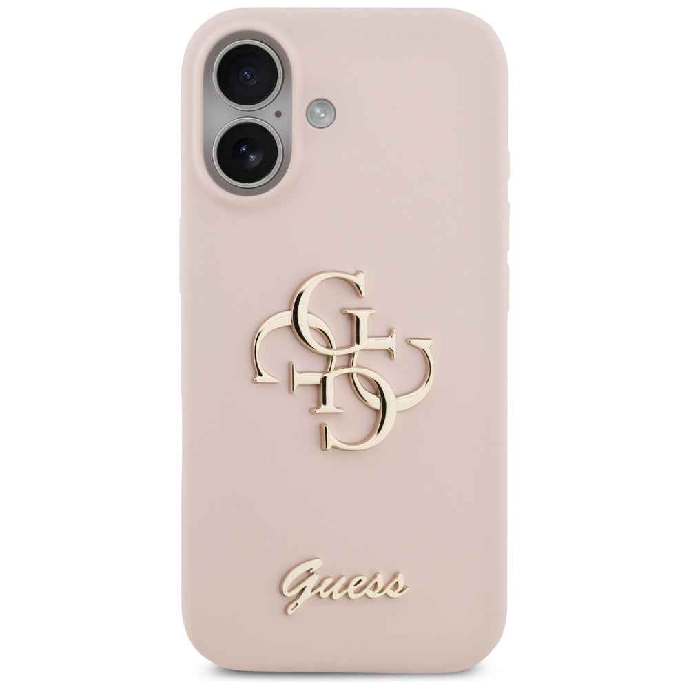 Θήκη για Apple iPhone 17, Guess, Big 4G Script, Ανοιχτό Ροζ