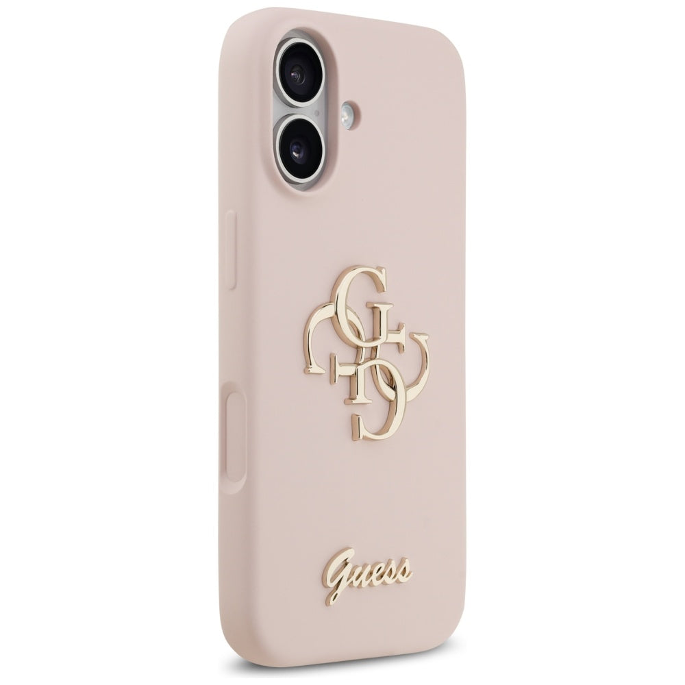 Θήκη για Apple iPhone 17, Guess, Big 4G Script, Ανοιχτό Ροζ
