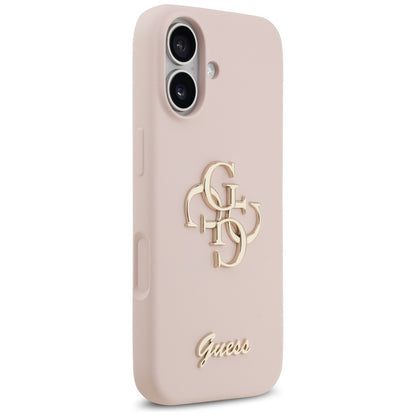 Θήκη για Apple iPhone 17, Guess, Big 4G Script, Ανοιχτό Ροζ