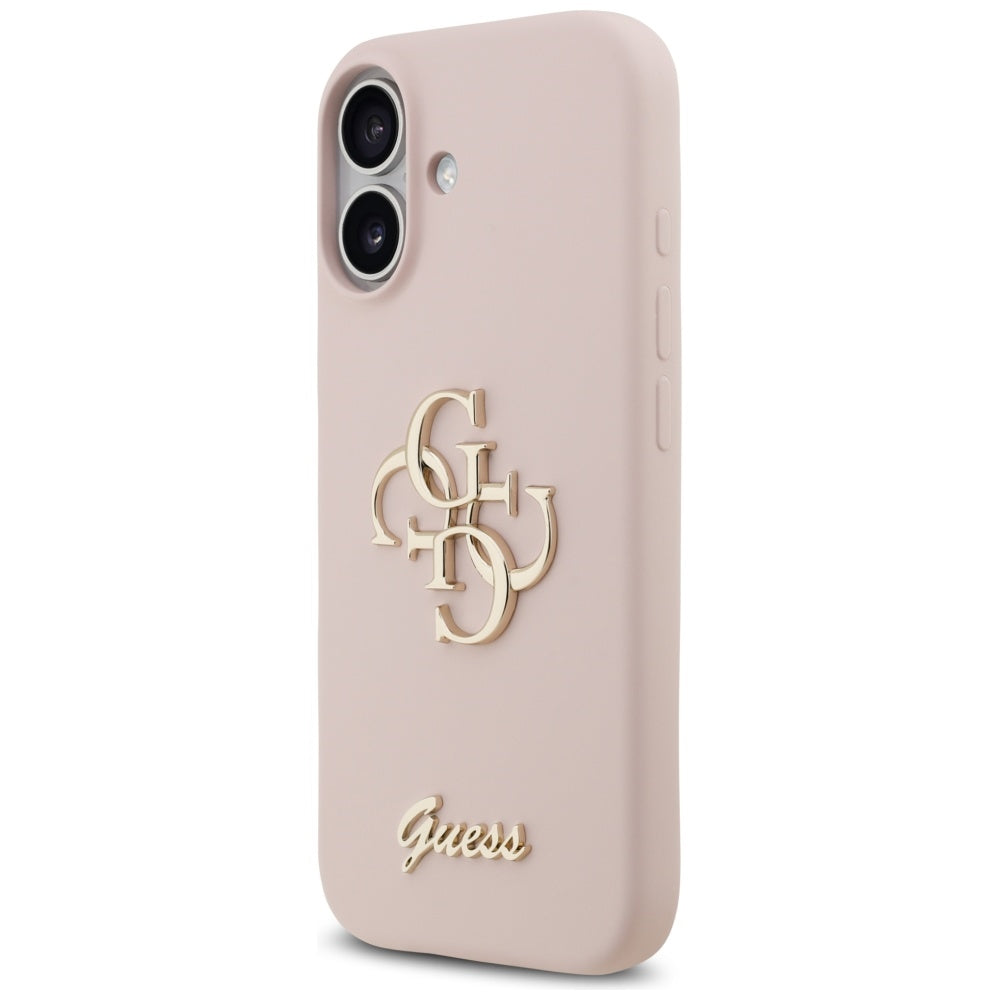 Θήκη για Apple iPhone 17, Guess, Big 4G Script, Ανοιχτό Ροζ