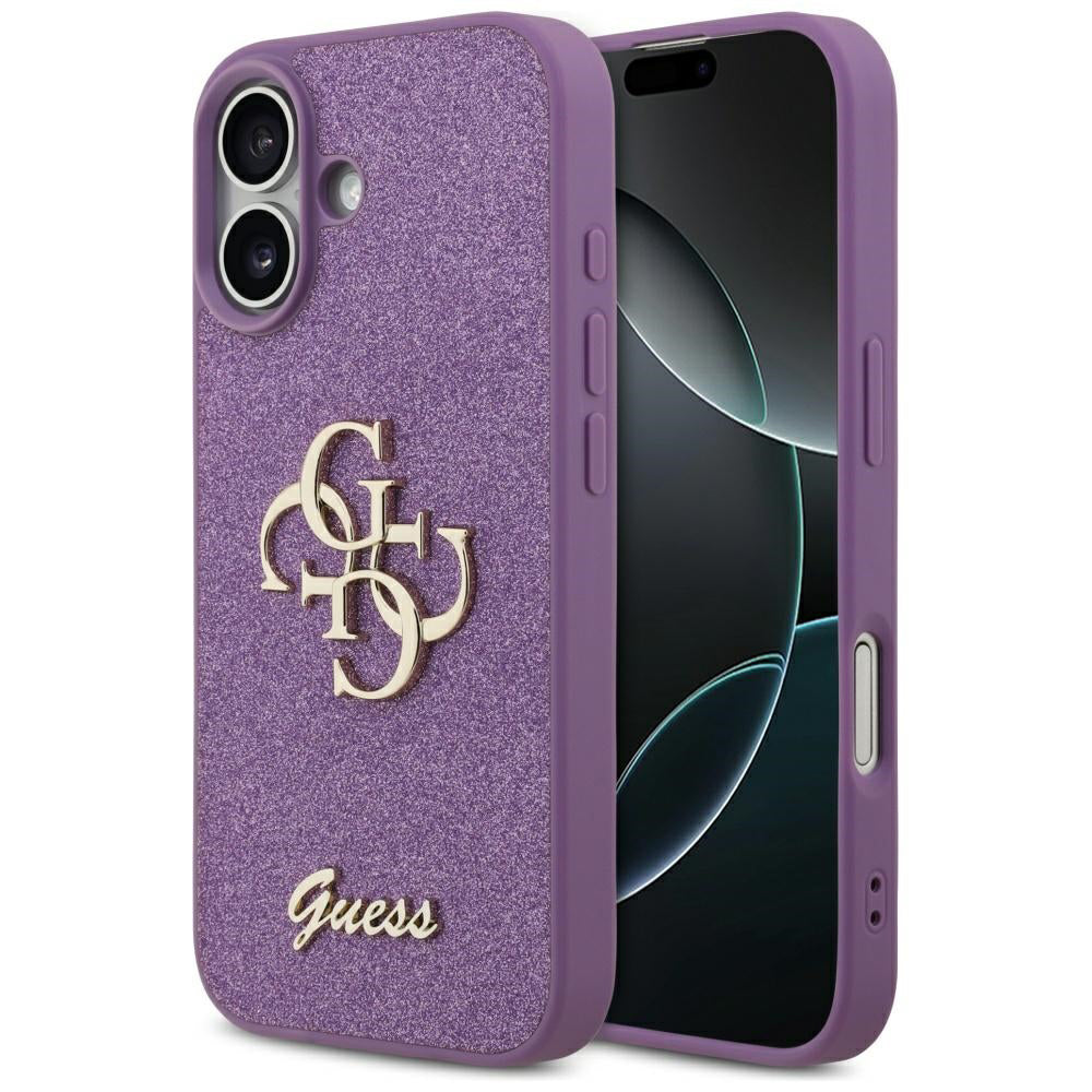 Θήκη για Apple iPhone 17, Guess, Fixed Glitter Big 4G, Μωβ