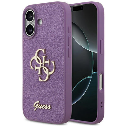 Θήκη για Apple iPhone 17, Guess, Fixed Glitter Big 4G, Μωβ