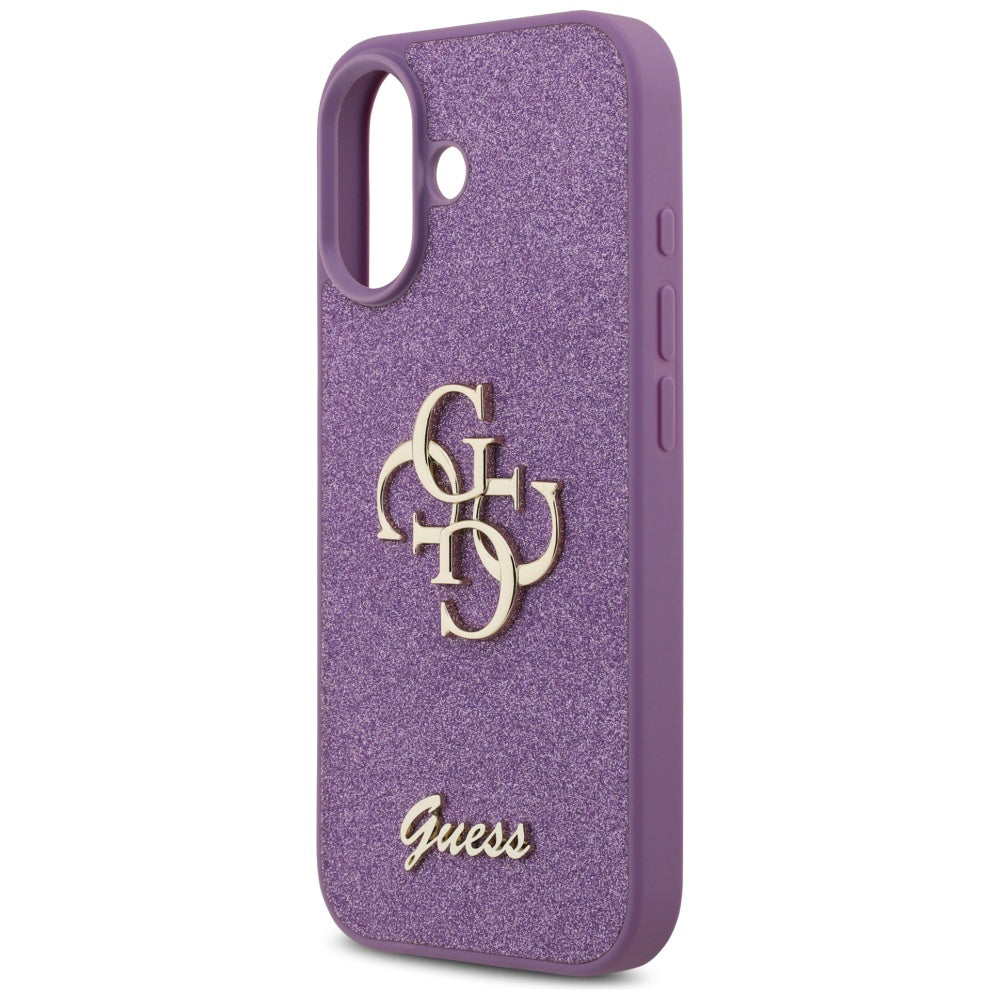 Θήκη για Apple iPhone 17, Guess, Fixed Glitter Big 4G, Μωβ