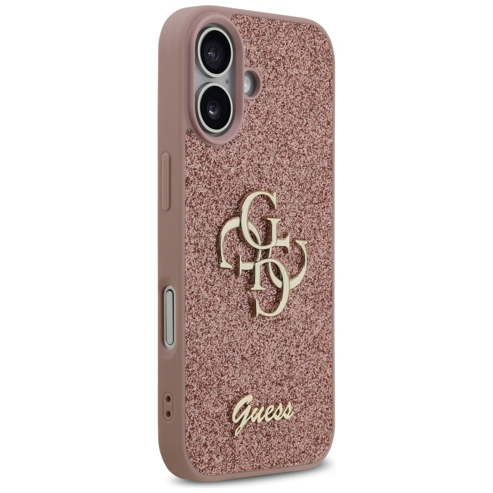 Θήκη για Apple iPhone 17, Guess, Fixed Glitter Big 4G, Ροζ