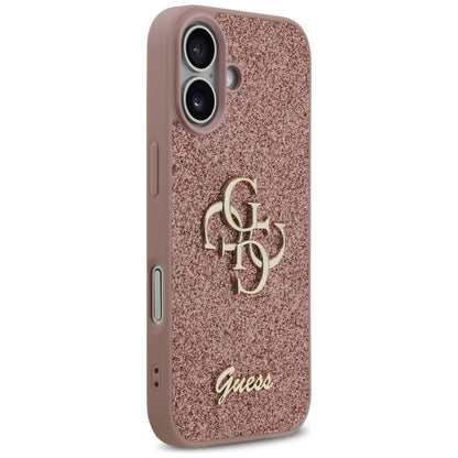 Θήκη για Apple iPhone 17, Guess, Fixed Glitter Big 4G, Ροζ