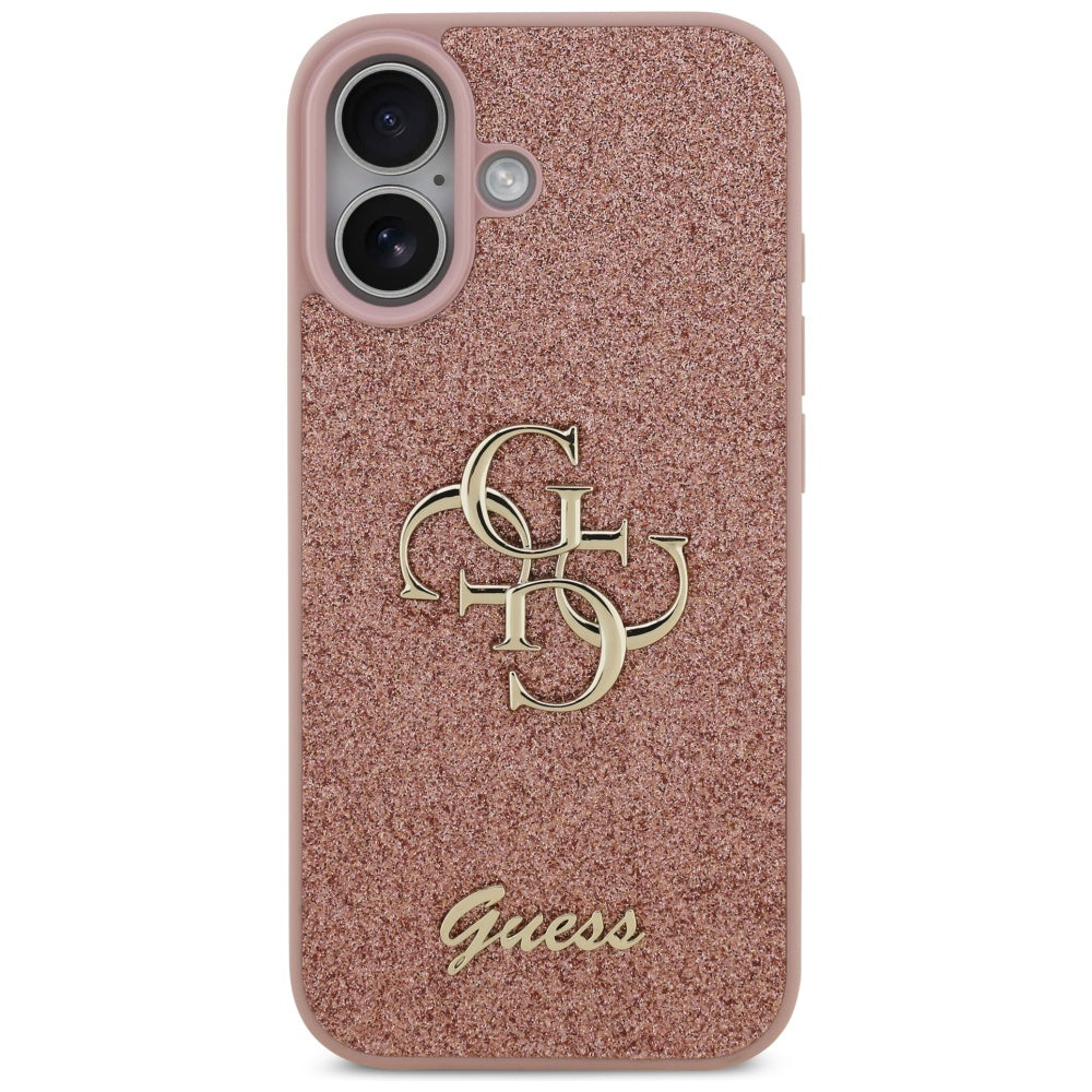 Θήκη για Apple iPhone 17, Guess, Fixed Glitter Big 4G, Ροζ
