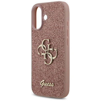Θήκη για Apple iPhone 17, Guess, Fixed Glitter Big 4G, Ροζ